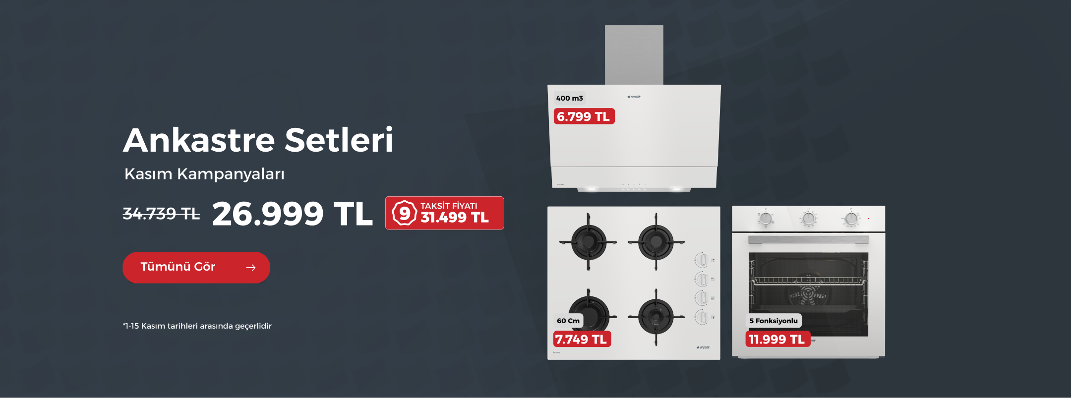 Dudullu Arçelik Ankastre Setler