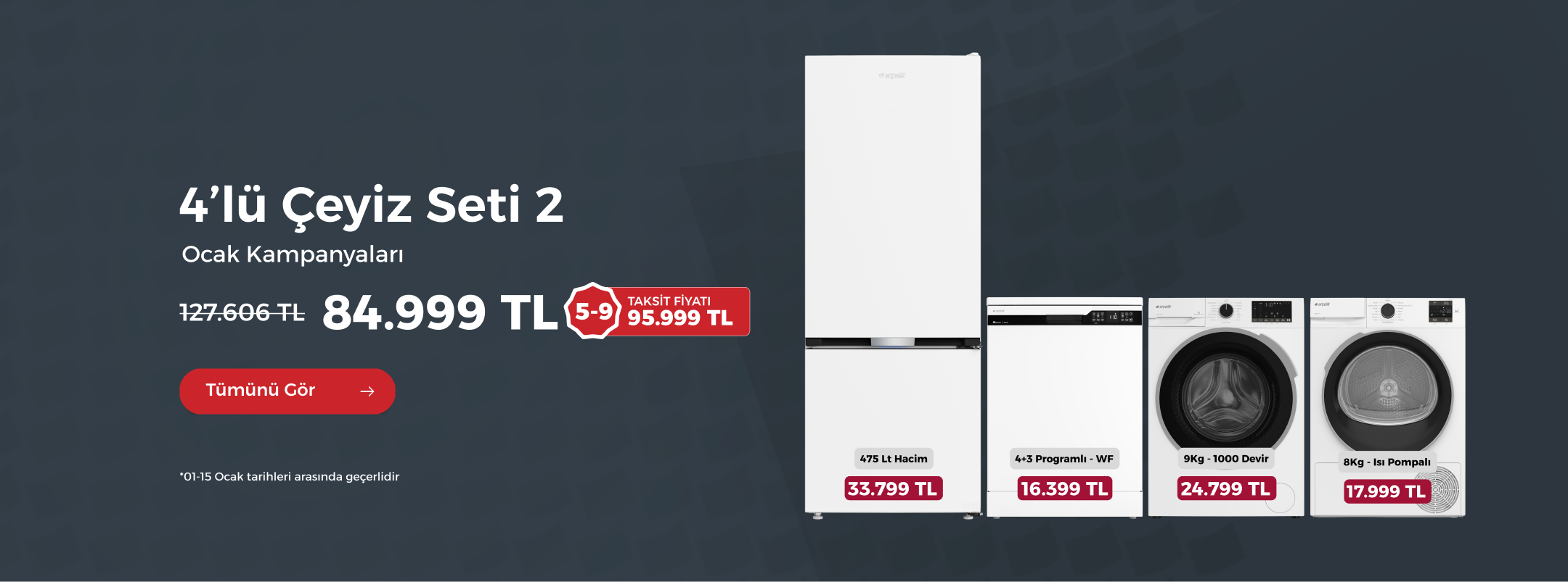 Dudullu Ar&ccedil;elik Ankastre Setler