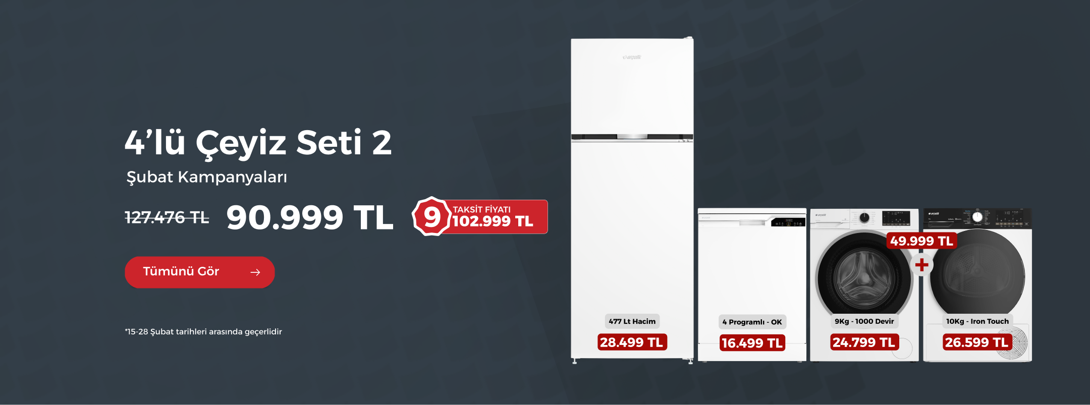 Dudullu Ar&ccedil;elik Ankastre Setler