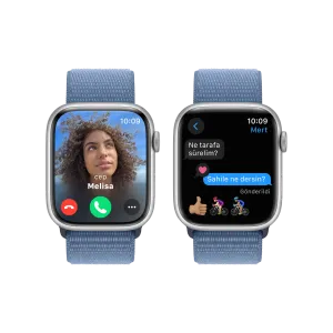 Apple Watch S9 41mm Gümüş Kış Mavi SL Akıllı Saat