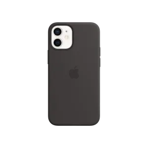 iPhone 12 mini Silikon Kılıf Siyah Cep Telefonu Aksesuar