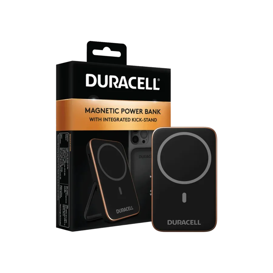 DURACELL 5000 PBANK MAGSAFE 12W BLACK Powerbank