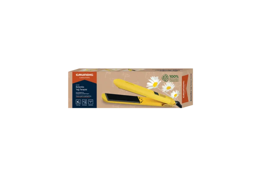 GRUNDIG HS 7033 Botanika Papatya Yağ Terapisi Saç Düzleştirici