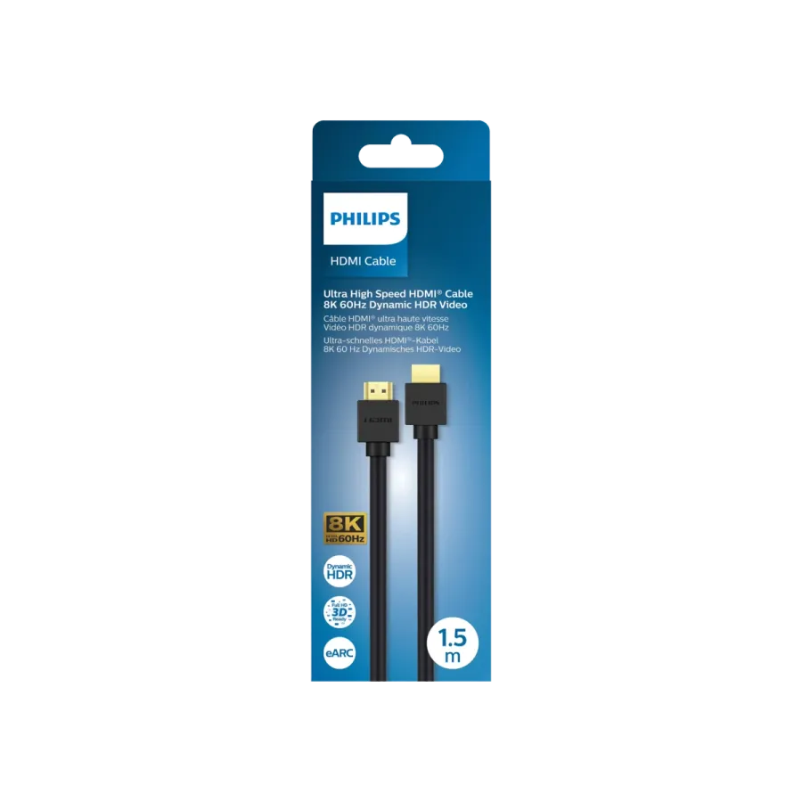 Philips HDMI 2.1 Kablo 1.5m Bilgisayar Çevre Birimleri