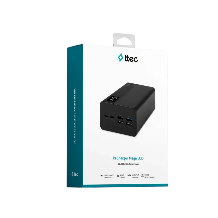 Ttec 2BB197S ReCharger 50000mAh Powerbnk Powerbank