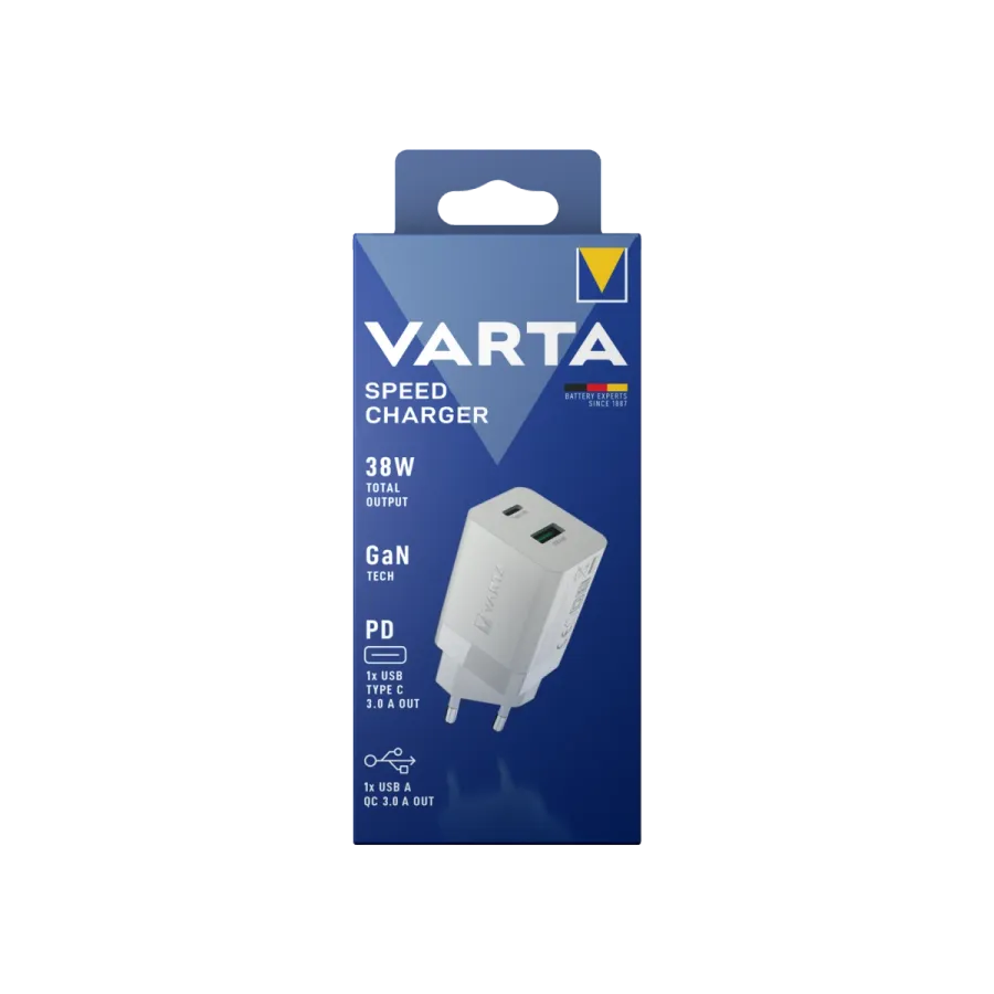 VARTA Hızlı Şarj Adaptör 38W Şarj Cihazları